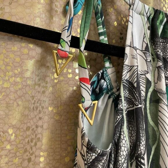 Christian Lacroix x Swiminista Carefree Mini Dress Jardin Exochic Print, Green T - Picture 4 of 8